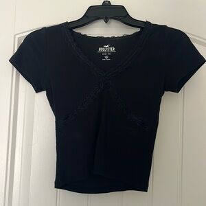 Hollister Lace Lined Baby Tee